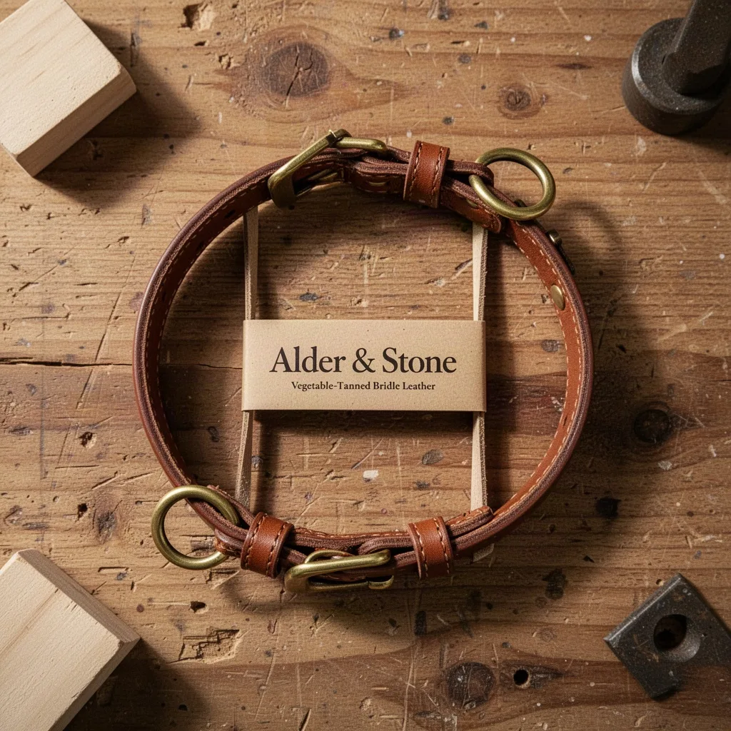 Alder & Stone Bridle Leather Collar